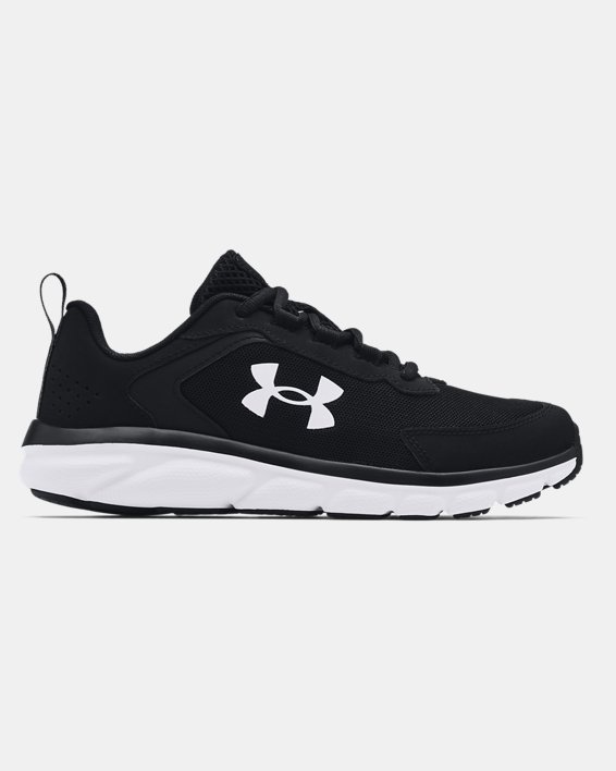 Boys' Grade School UA Assert 9 Wide Running Shoes, Black, pdpMainDesktop image number 0